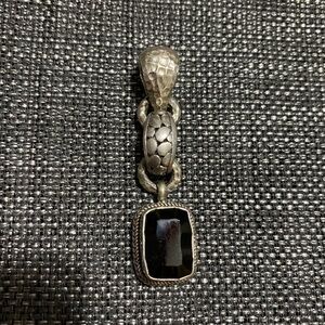 Sarda Black and Sterling Silver Pendant